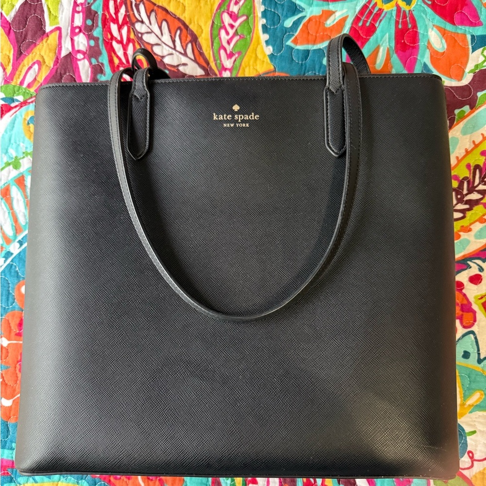 Kate Spade Black Leather Tote